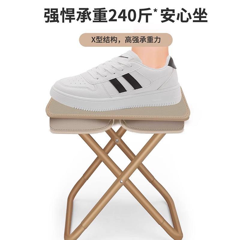 New Folding Camping Little Mazar Portable Handbag Stool Outdoor Small Stool Queuing Artifact picnic Stool Train Stool