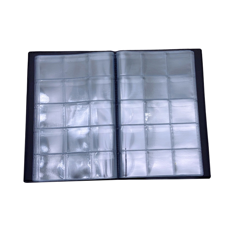 Factory Direct Sales 150 Grids Coins Anti-Oxidation Collection Book Ancient Coins Copper Coins Vertical Protection Storage Book Cross-Border Support