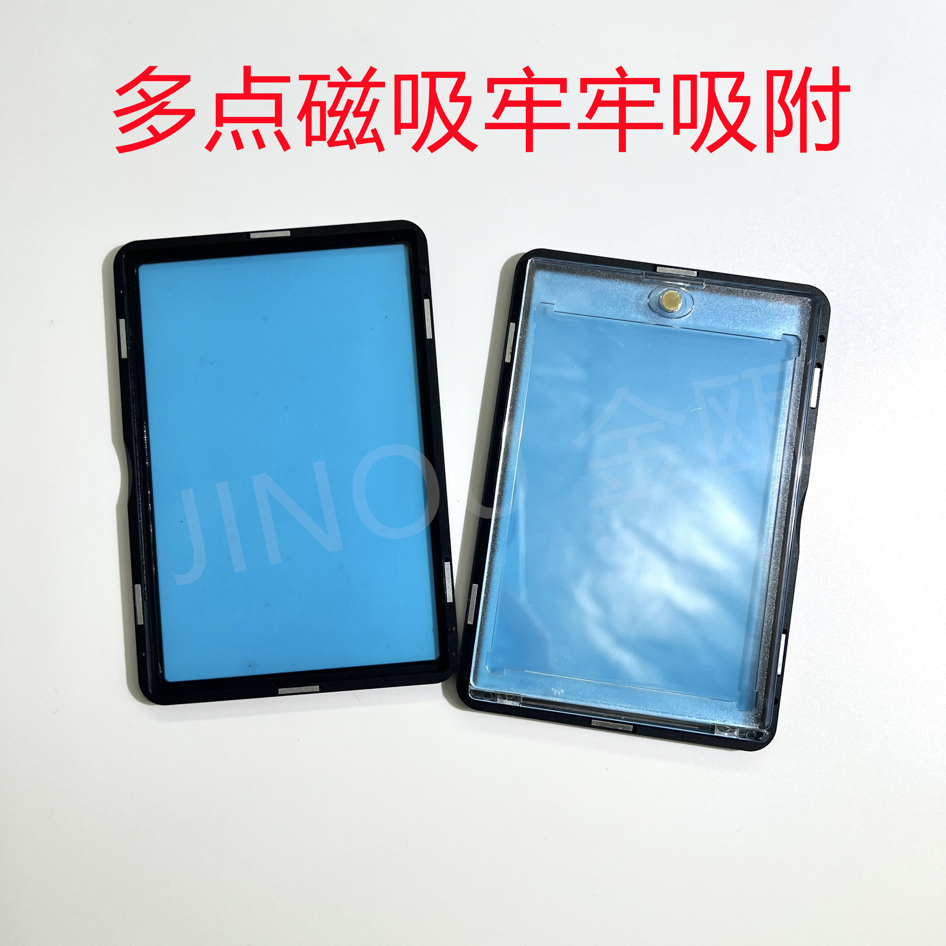 Magnetic Card Brick Transparent Aluminum Box Protective Case Dustproof High-Definition Transparent Metal Glass Star Card