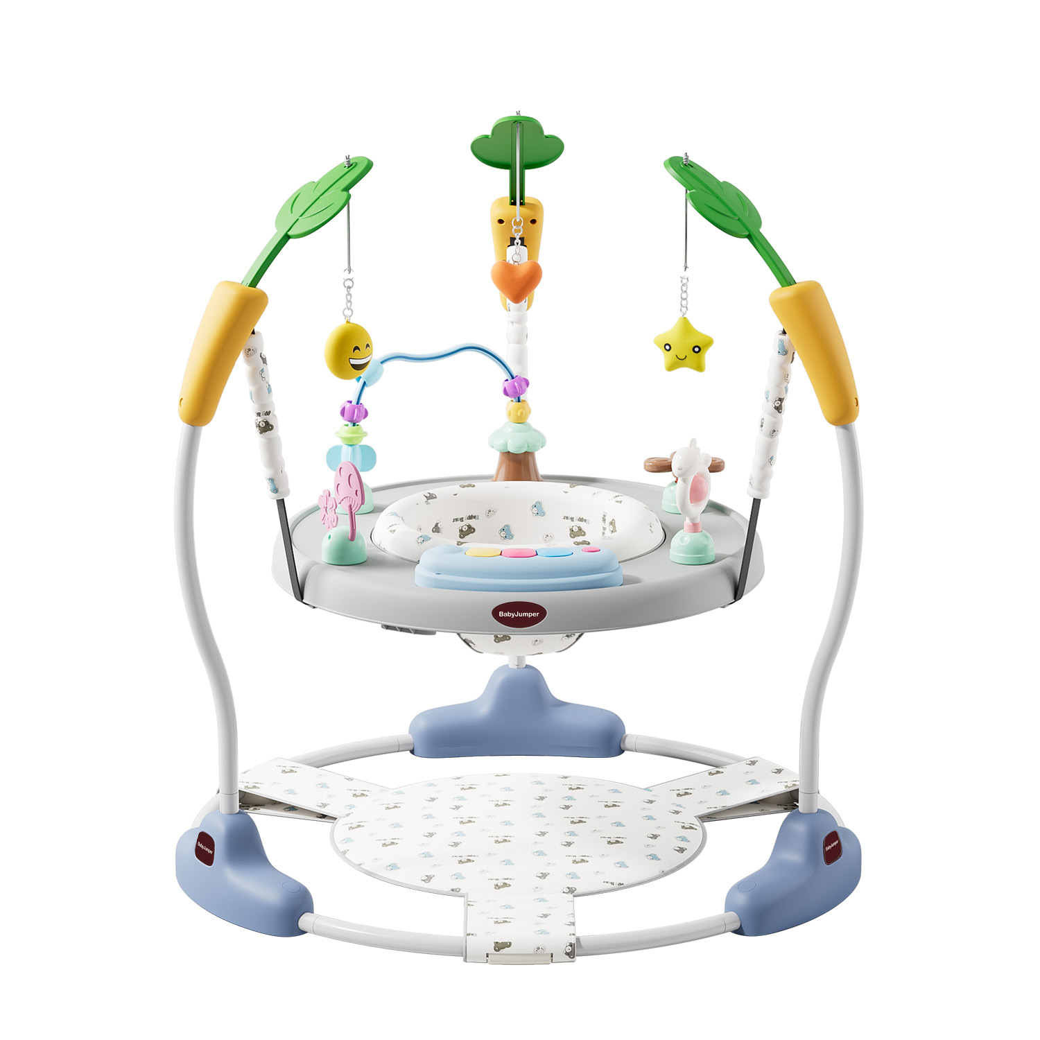Cross-Border Baby Jumping Chair Multi-Functional Happy Learning Table Activity Table Bouncing Chair Music Baby Fitness Stand Foreign Trade