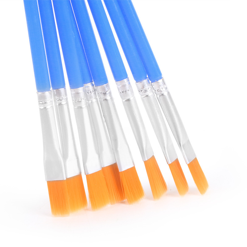 Factory Direct 12.5cm watercolor gouache painting pen children hand painted graffiti kite nylon hair brush wholesale