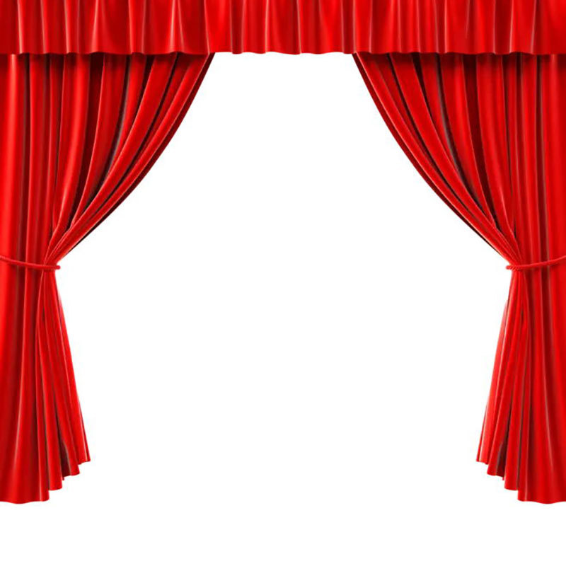 Stage Curtain Conference Hall Thickeneded Gold Velvet Electric Red Fabric Fire Retardant Curtain Background Cloth Wholesale