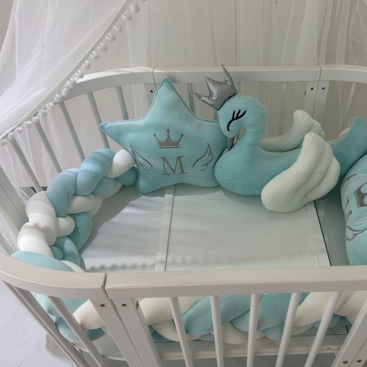 Ins Style Kidsren's Infant Pillow Pillow Star Crown Soft Soothing Pillow Kidsren's Room Decoration