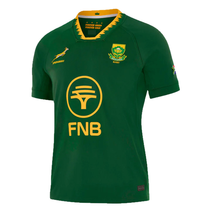 25 South African Team Home and Away Long and Short Sleeve Polo Rugby Clothes South African Rugby Jersey
