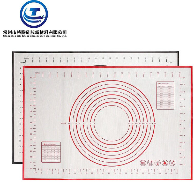Platinum silicone dough kneading mat non-slip non-stick high temperature resistant baking dough rolling mat food grade silicone dough kneading mat