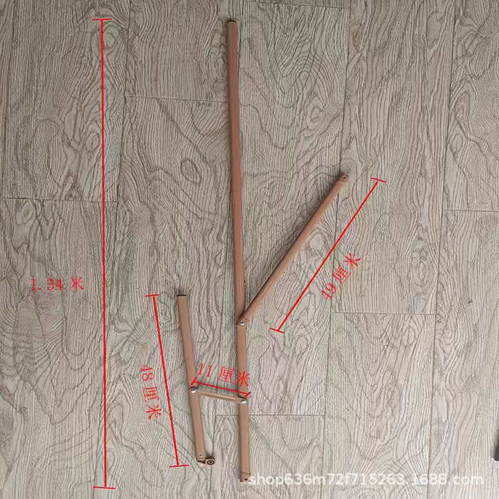 Replacement Parts for Outdoor Parasol Accessories, Including Middle Pole, Umbrella Ribs, and Rotating Handle