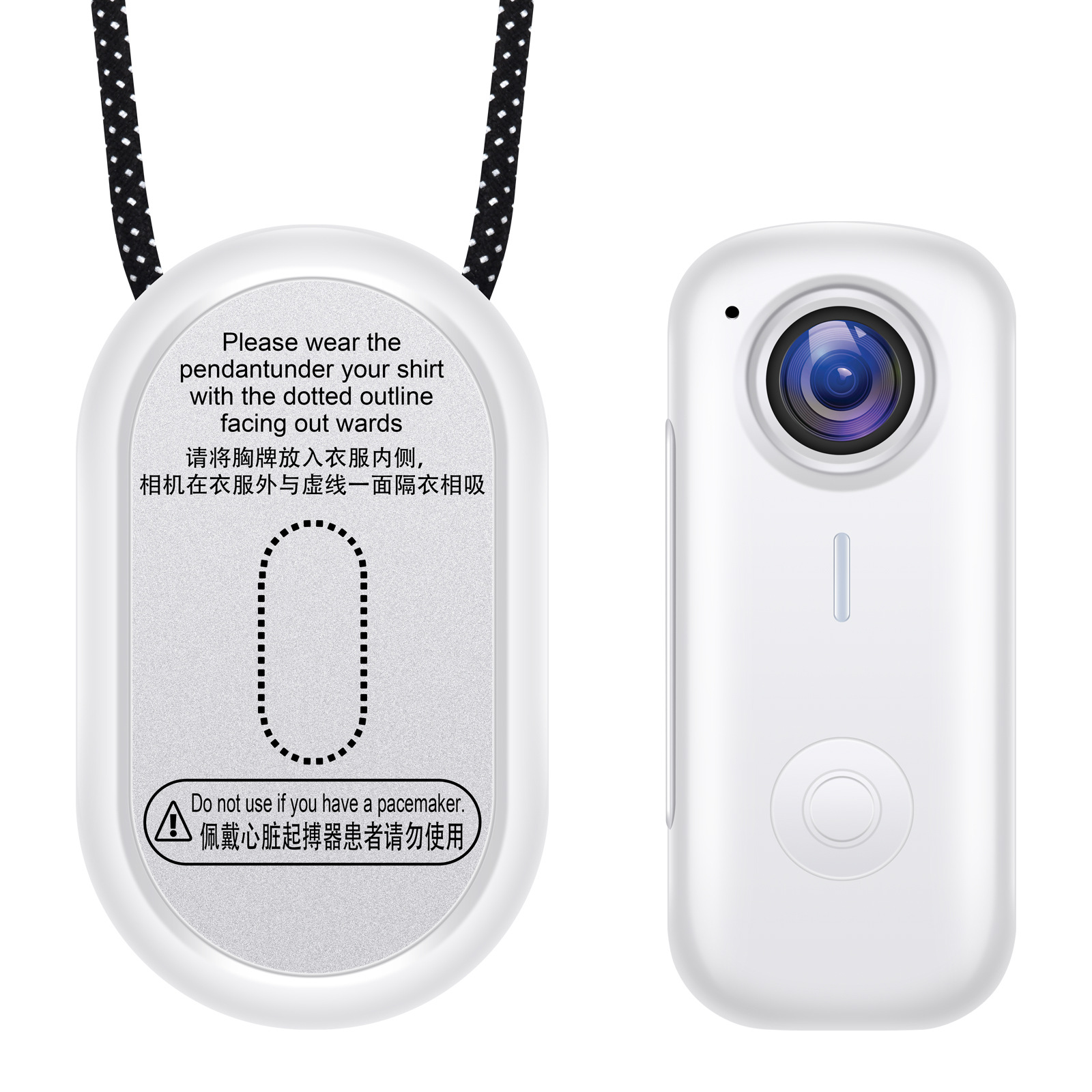 Cross-Border High-Definition Thumb Camera, Campus Pocket Camera, Magnetic Sports Cycling Pet Recorder