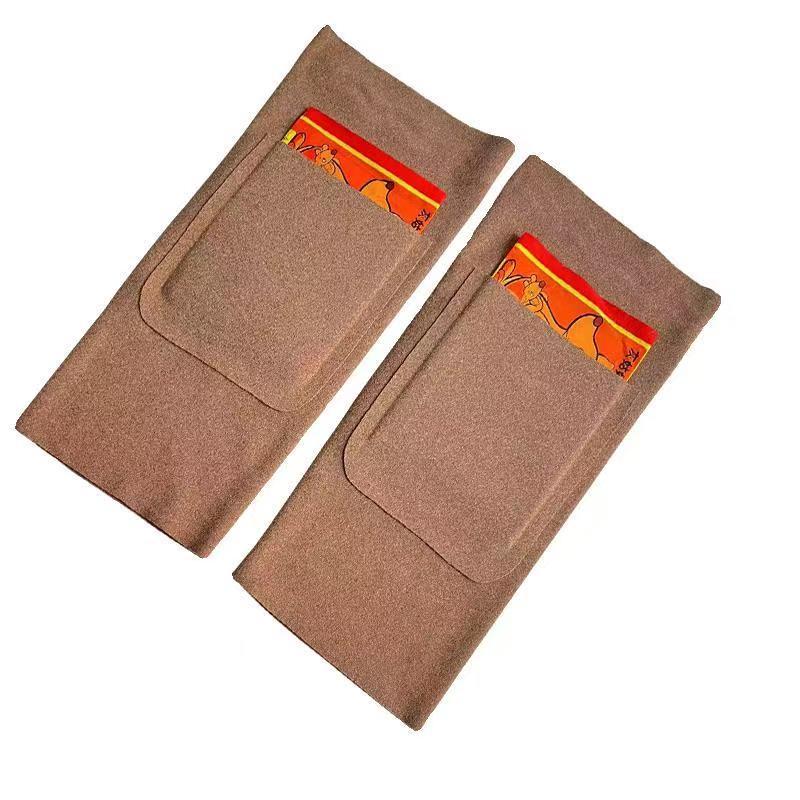 Derong Autumn and Winter Cold-Proof and Warm Seamless Pockets with Pockets That Can Hold Warm Patches to Heat Joints and Leg and Knee Protectors