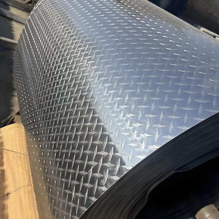 Patterned Aluminum Anti-Skid Plate, Small Three-Patterned and Large Five-Patterned, Can Be Cut, Stair Step Embossed Aluminum Plate