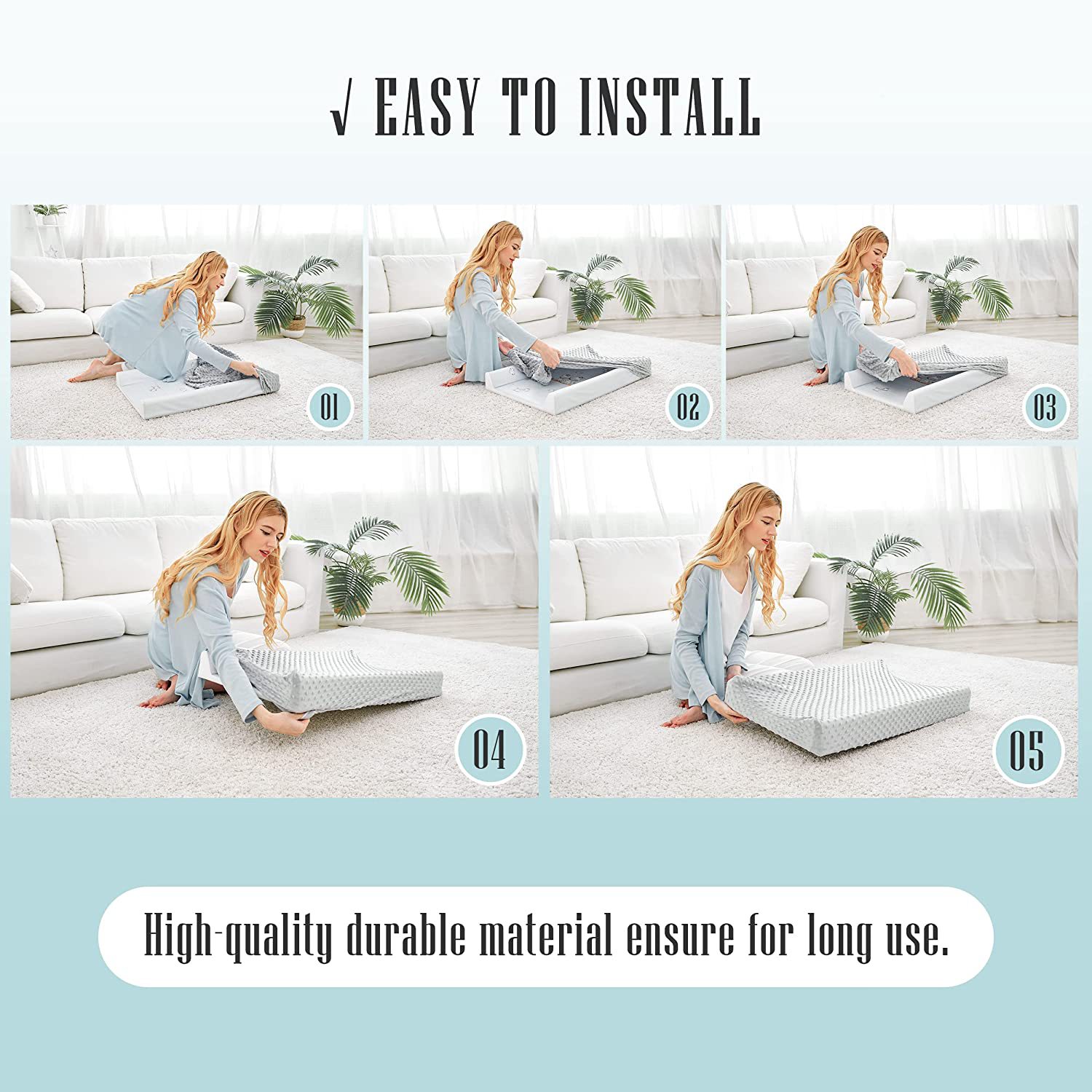 Baby Touch Table Changing Cover Massage Table Soft Bubble Changing Cover Diaper Table Removable Cloth Cover