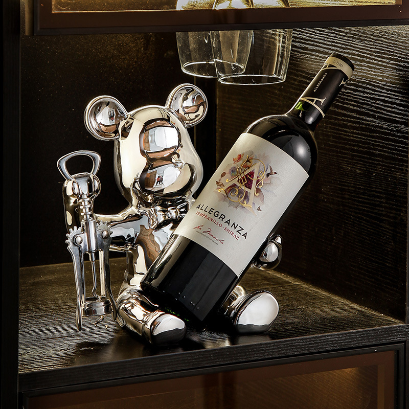 Шкаф для вина в форме медведя, высококачественный, простой и элегантный дизайн для гостиной, легкий люксовый стиль