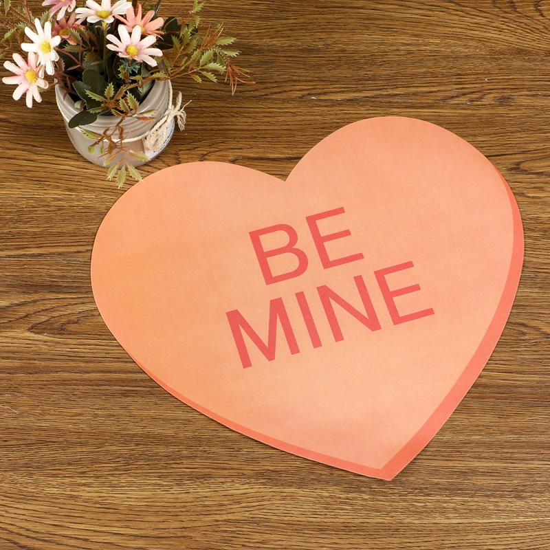 Creative Special-Shaped Placemat Paper Disposable Placemat Paper Western Food Household Paper Placemat Japanese Kidsren's Christmas Paper Mat