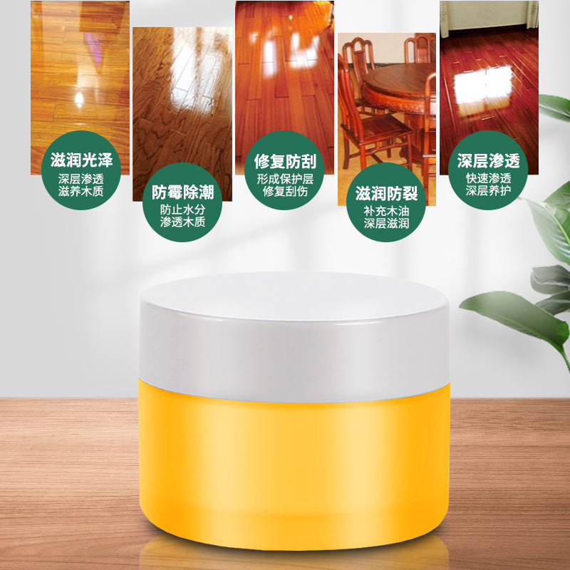 Popular Small Jar of Mahogany Furniture Maintenance Wax, Furniture Maintenance Wood Wax Oil, Hand String Wooden Polishing Floor Wax Paste