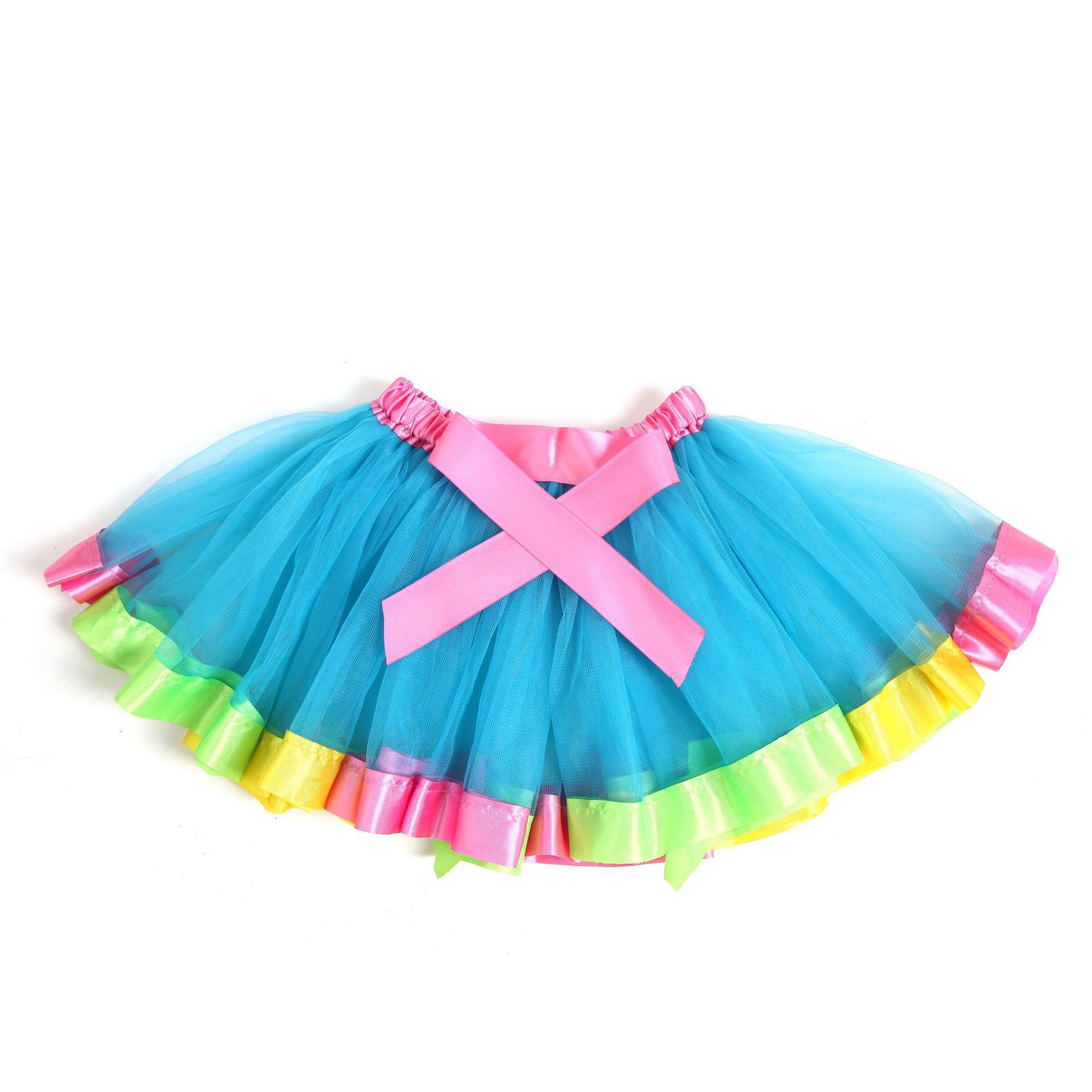 Adult rainbow skirt mesh tutu skirt dance skirt girl's skirt