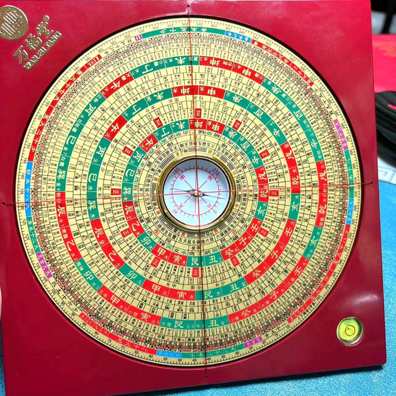 Factory wholesale new Wanfutang 6-inch large font 21-layer three-plate pure copper high-precision compass