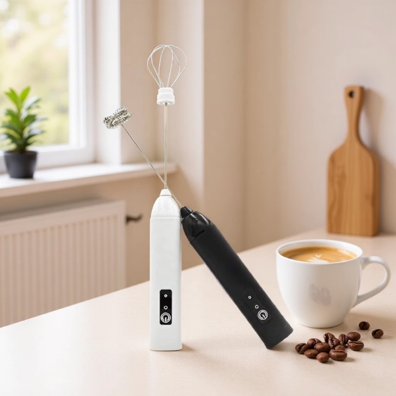Cross-Border Popular Milk Stirrer Double-Head Egg Beater Electric Small Household Handheld Mixer Coffee Frother