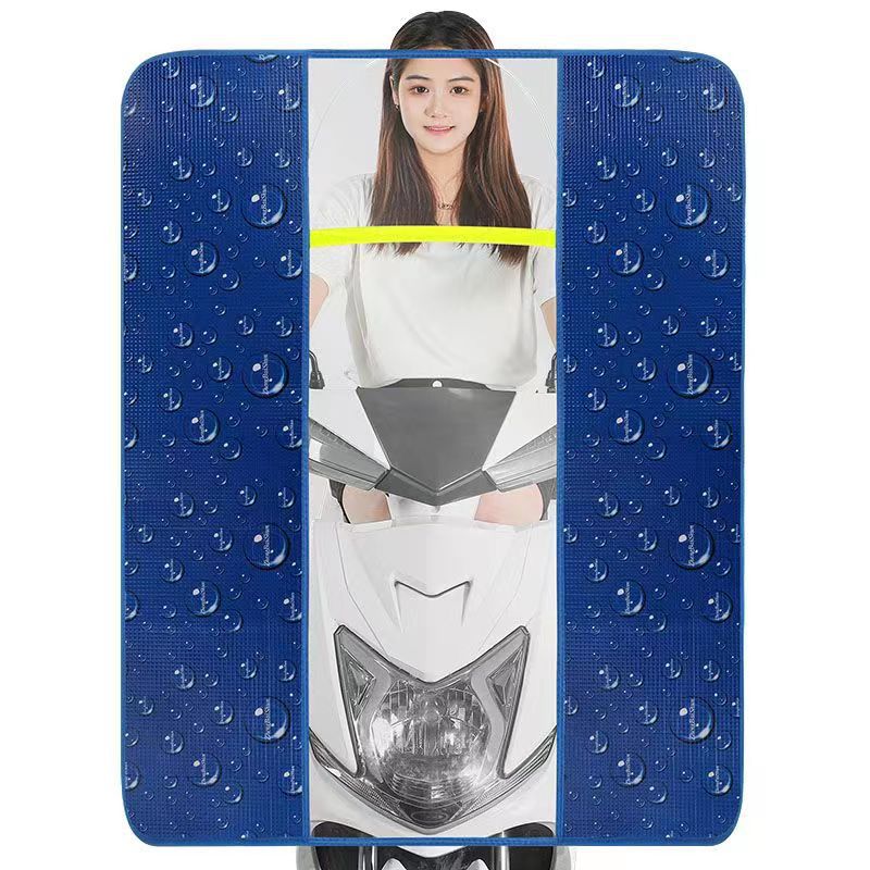 Summer heat insulation electric motorcycle front windshield pedal battery bicycle weatherproof membrane HD transparent rain cover