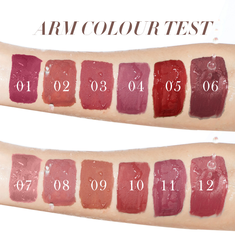 Cross-Border Sam Sugar Lip Gloss Set Matte Matte Non-Stick Cup Waterproof Non-Fading Lip Glaze Lipstick Makeup