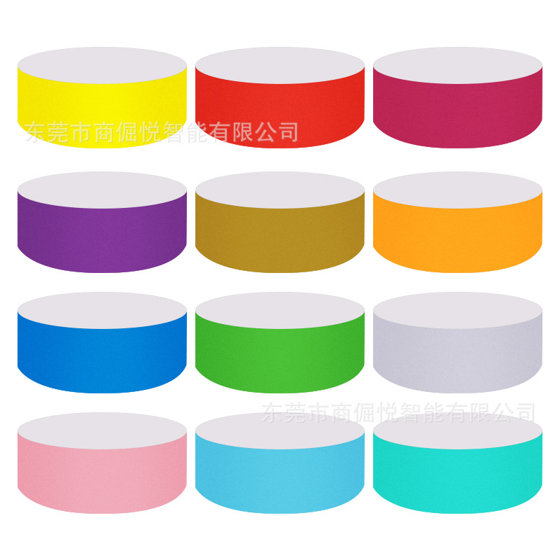 Factory in stock disposable bracelet playground concert party DuPont paper wristband synthetic paper material bracelet