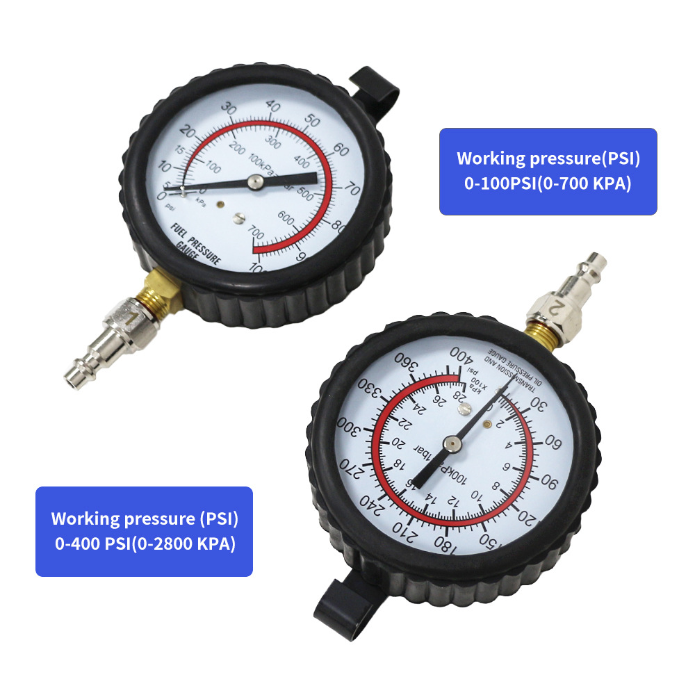 English Ai Keqiang MD3039 Engine Oil/Transmission Oil Pressure Gauge Auto Repair Oil Gauge Gauge Oil Pressure Gauge