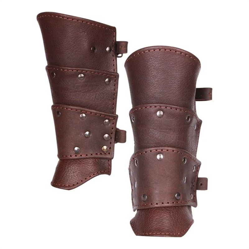 Medieval Steampunk Retro Leather Belt Buckle Rivet Multi-Piece Arm Guard Hand Guard Wish Ebay Supply