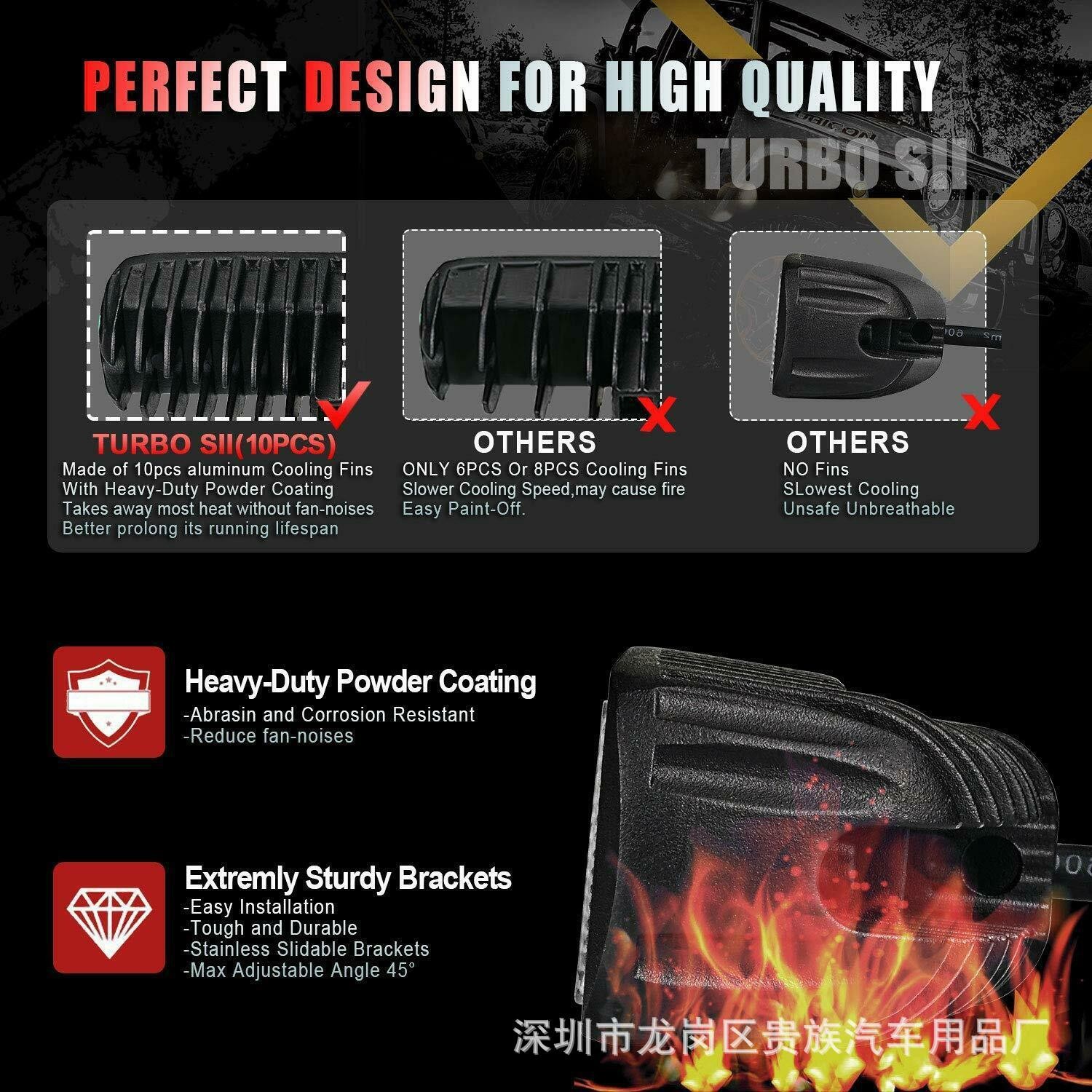 Car Led Work Light, Straight Shape, 6 Leds, 18W, Daytime Running Light, Auxiliary Light, Off-Road Vehicle Modification Light