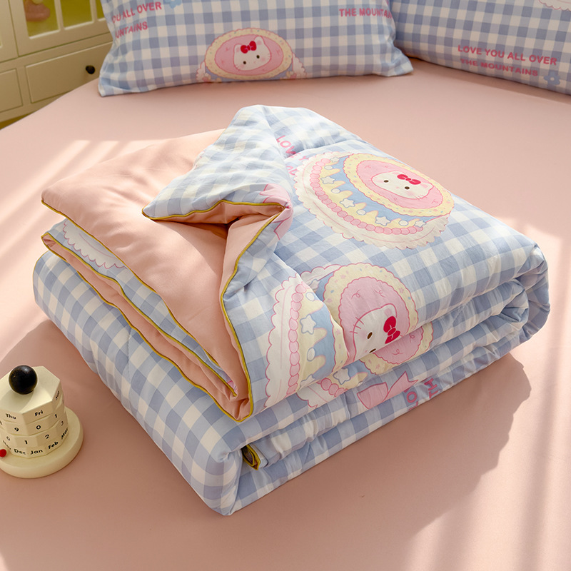 New Class A Double-layer Yarn Soybean Fiber Quilt Summer Quilt Maternal and Infant Grade Air-conditioning Quilt Thin Quilt Children's Summer Cool Quilt Wholesale 8