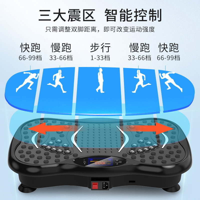 Cross-border Grease Shaking Machine Lazy Shaking Machine Household Body Shaping Machine Shaping Slim Shock Machine Fat Burning Sports Fitness Equipment