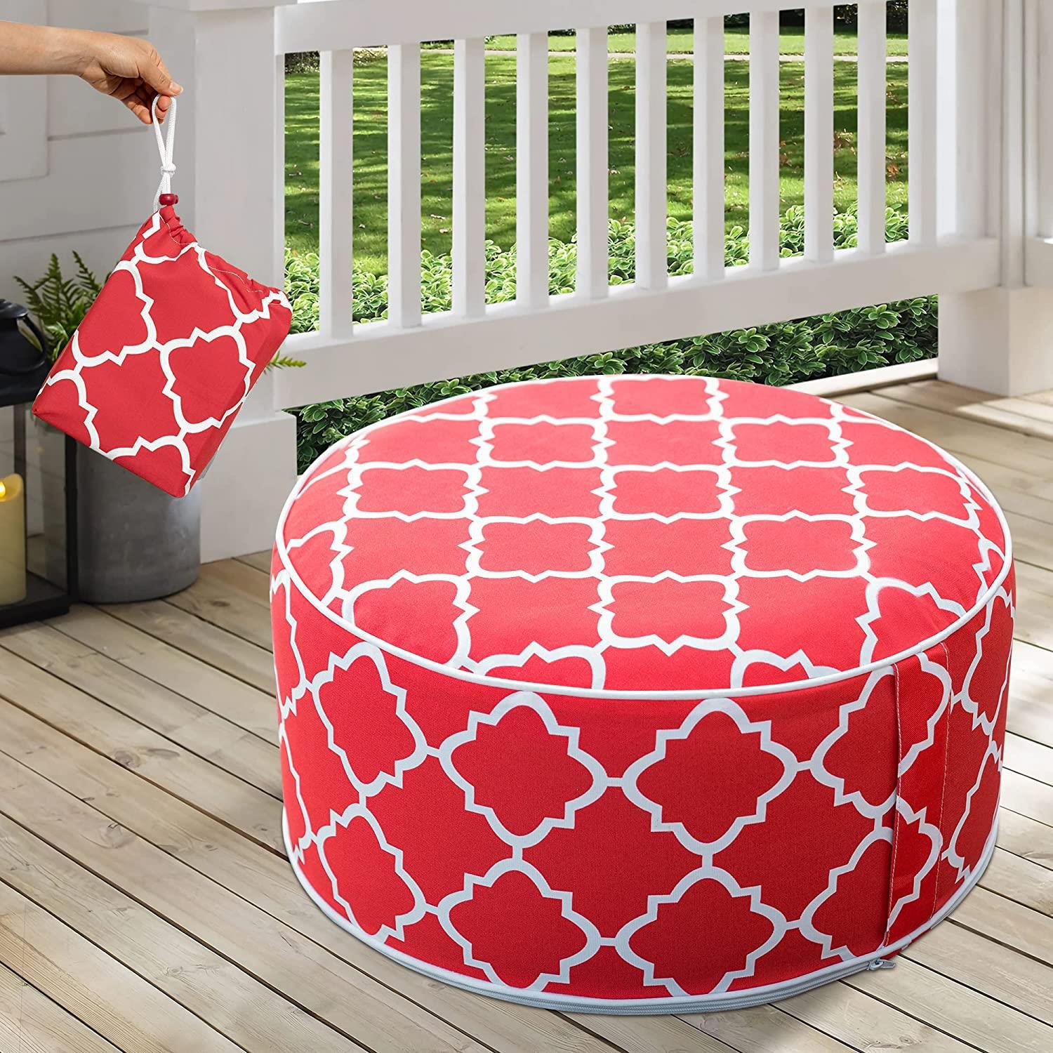 Надувной одноразовый диван, прямые продажи с завода, надувной пуф, портативный подставка для ног, тканевый надувной диван