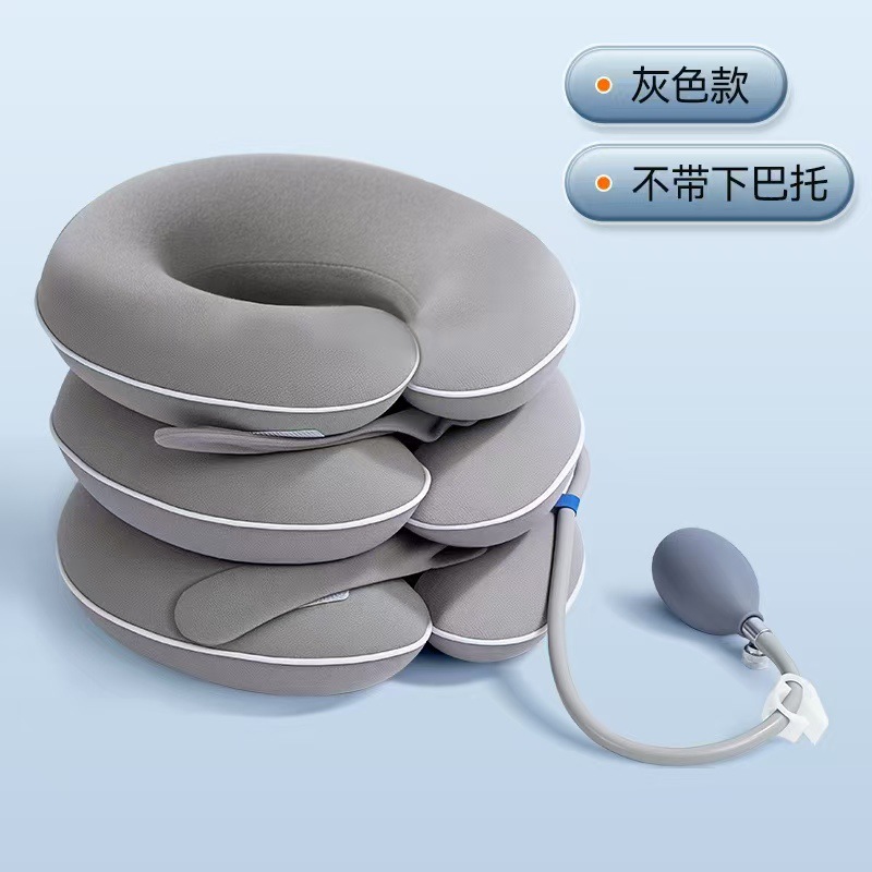 Cervical Traction Device, Neck Stretcher, Neck Sleeve Stretching to Relieve Cervical Spine Fatigue, Inflatable Traction Device