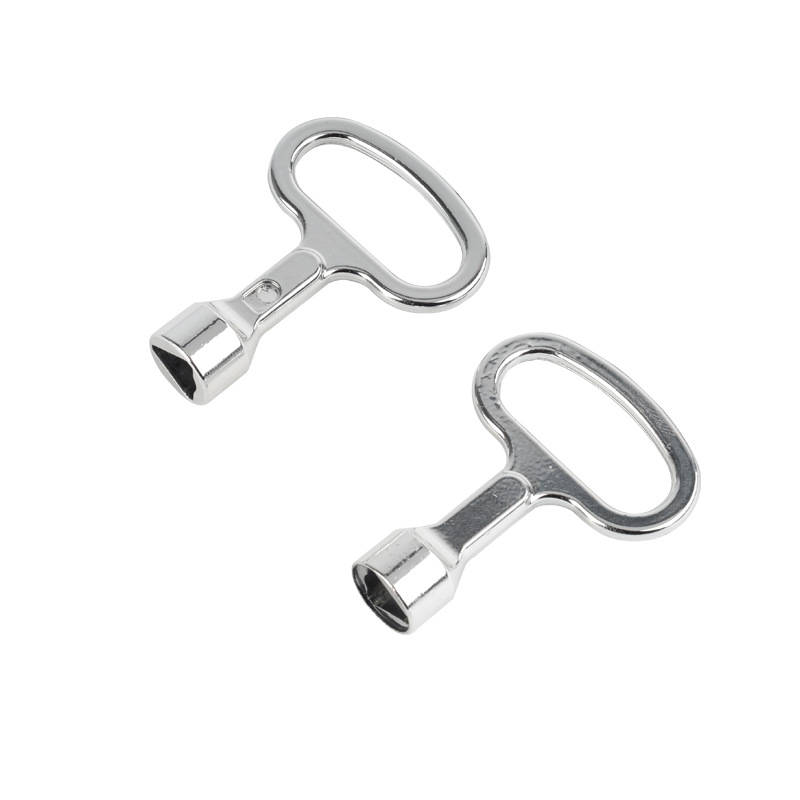 HX012 turn tongue lock triangle key aluminum alloy meter box door lock key supply distribution box door lock key pass