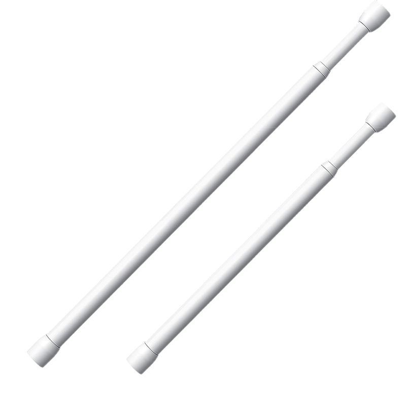 New Punch-free Telescopic Rod Blinds Curtain Rod Roman Rod Shower Curtain Gauze Curtain Door Curtain Rod Japanese Clothes Drying Rod Brace Rod
