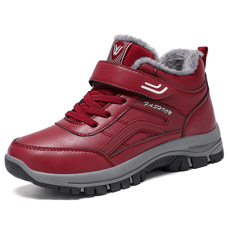 Women's Winter New Cotton Shoes Wholesale Fleece-Lined Thickened Hiking Snow Boots Cross-Border Women's Shoes Low-Top Women's Boots Dropshipping