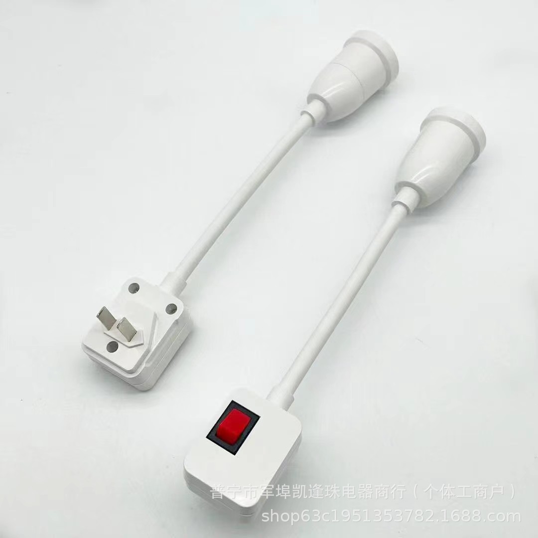 Переходник для лампы E27 с винтовым креплением, универсальный держатель с переключателем, оптовая продажа светодиодной лампы ночного света