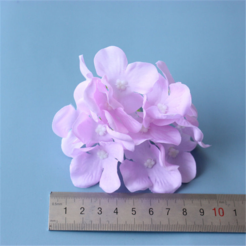 Cross-border custom simulation hydrangea wedding decoration eternal flower red background plant wall simulation hydrangea head