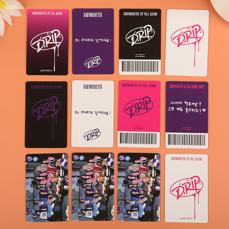 Babymonster Treasure Monster New Drip Same Style Small Card Postcard