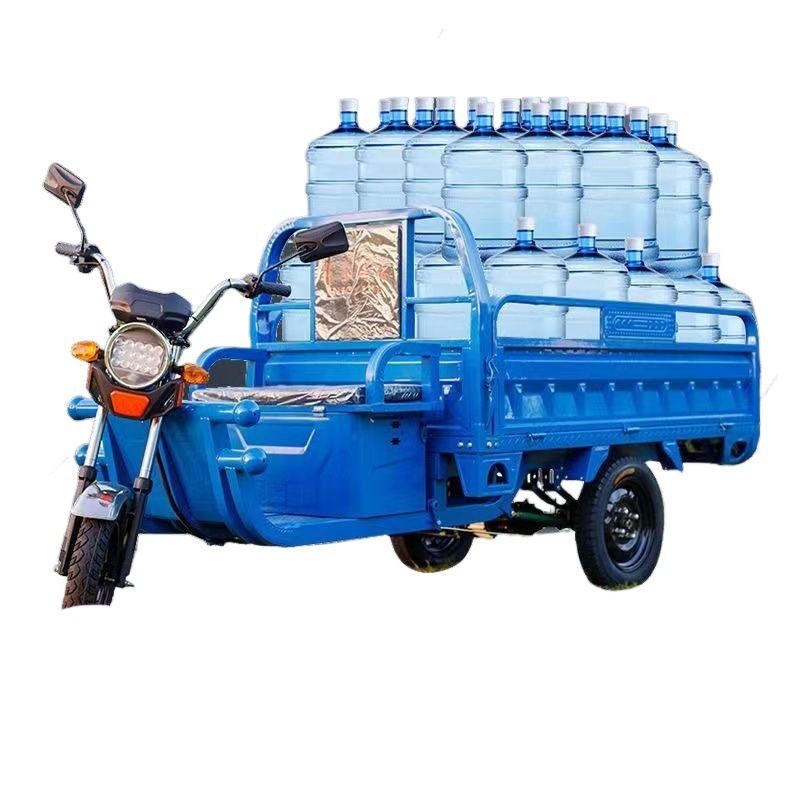 Electric Tricycle Truck for Adults, Cargo King, Battery-Powered, Enhanced for Transporting Children, Dual-Purpose New Model