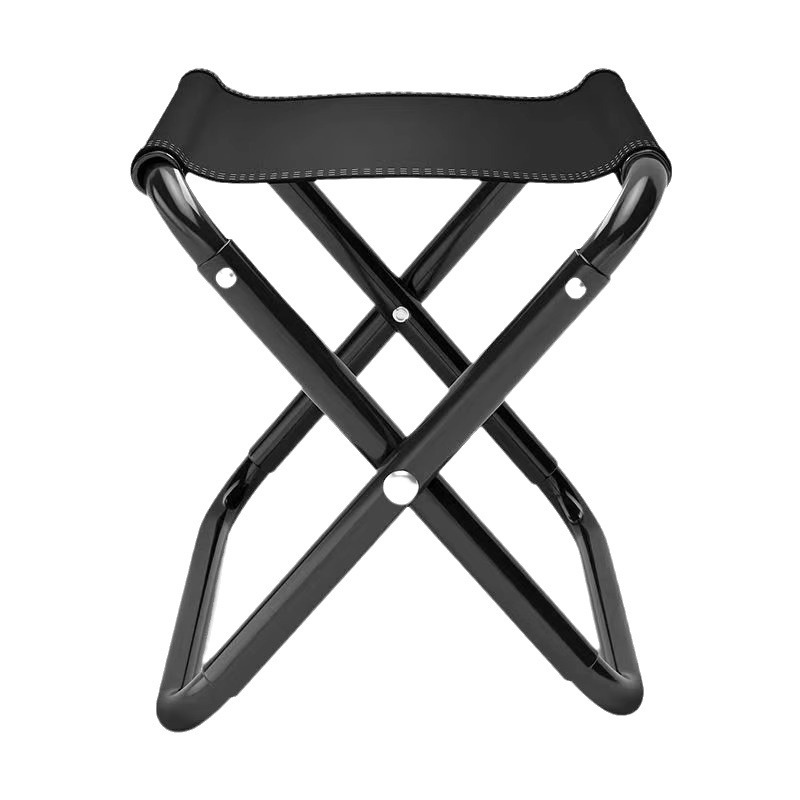 Outdoor Folding Chair, Wrought Iron, Portable for Fishing, Military Training, Travel, Camping, Sturdy and Ultra-Light Combat Preparation Bench