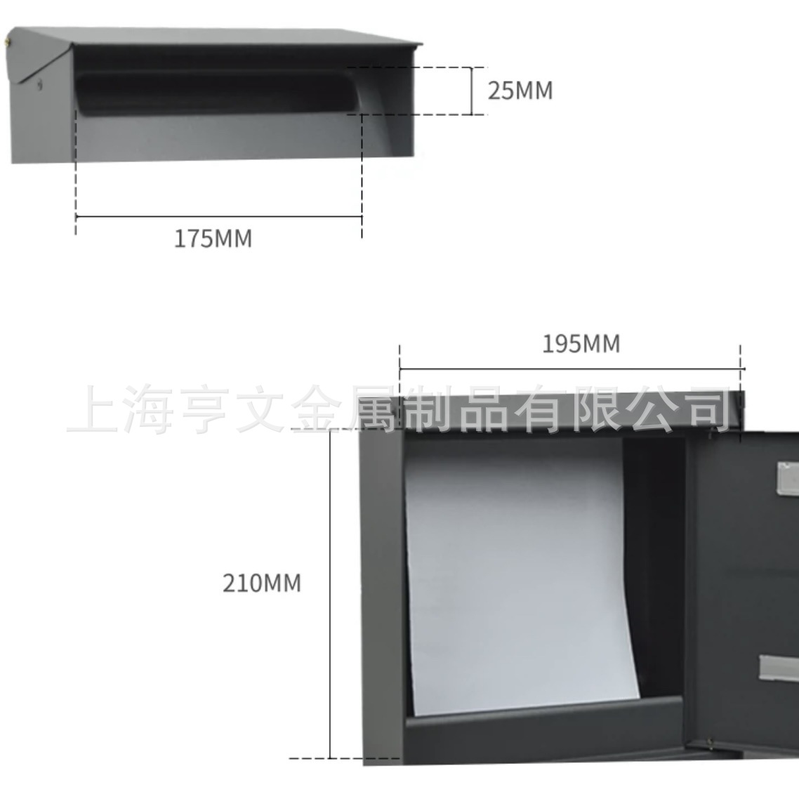 Export mailbox outdoor letter and newspaper box suggestion box supports a large quantity of preferential LB-305