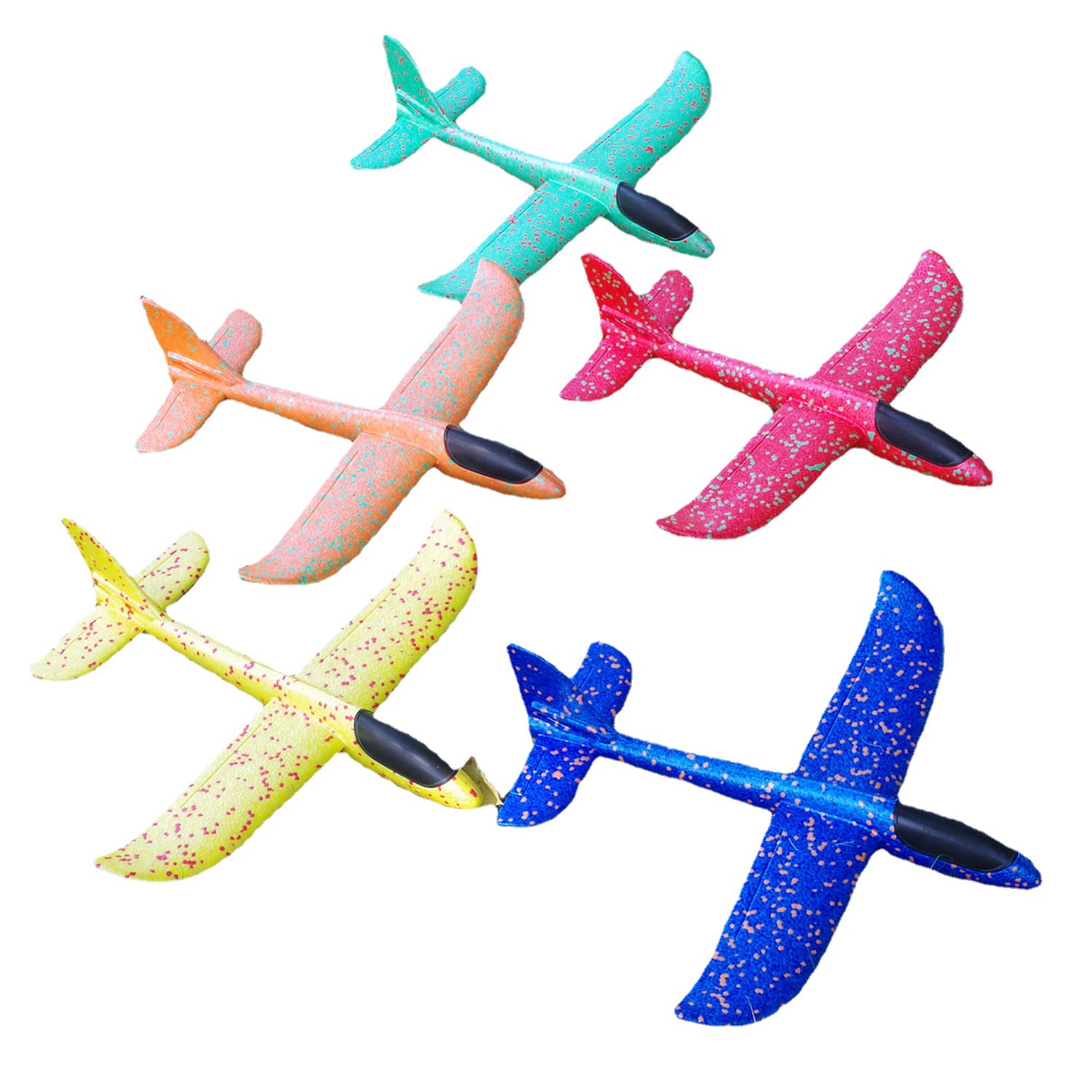 Foam Airplane Luminous Toy Hand-Thrown Airplane 48Cm38Cm Aircraft Model Kidsren's Glider Outdoor Family New Model