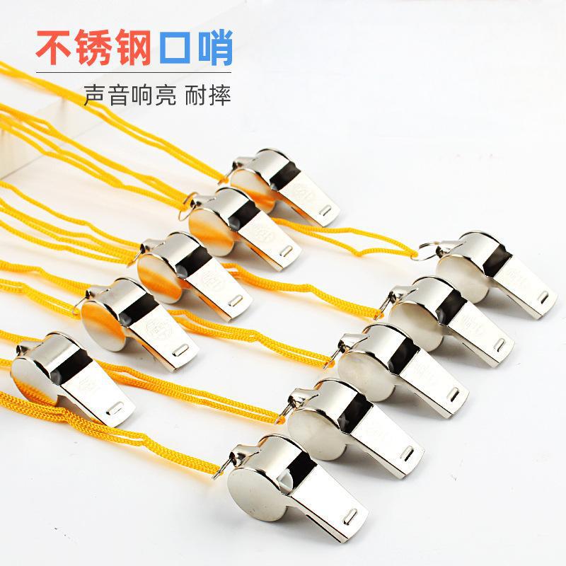 Металлический свисток судьи для спорта, выживания, спасения, побега, на открытом воздухе, высокой частоты, для пожаротушения, полевых тренировок