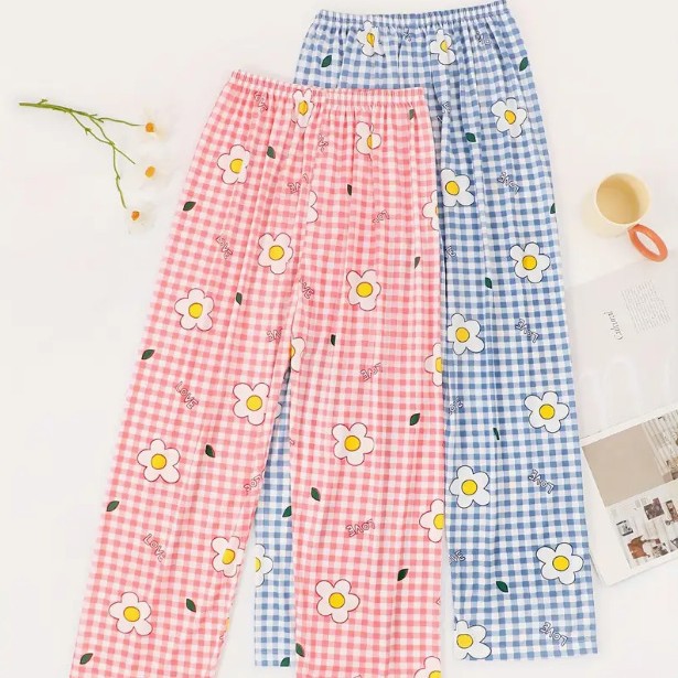 Cross-Border Export Amazon European and American 3D Digital Printing Home Pajamas Drawstring Can Be Worn Outside Casual Couple Pants Customization