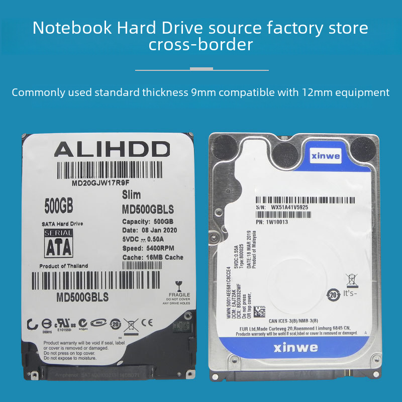 Laptop Hard Drive 500g Sata3 Mechanical Hard Drive Hard Drive Mechanical Hard Drive 2.5inch Hdd 500Gb