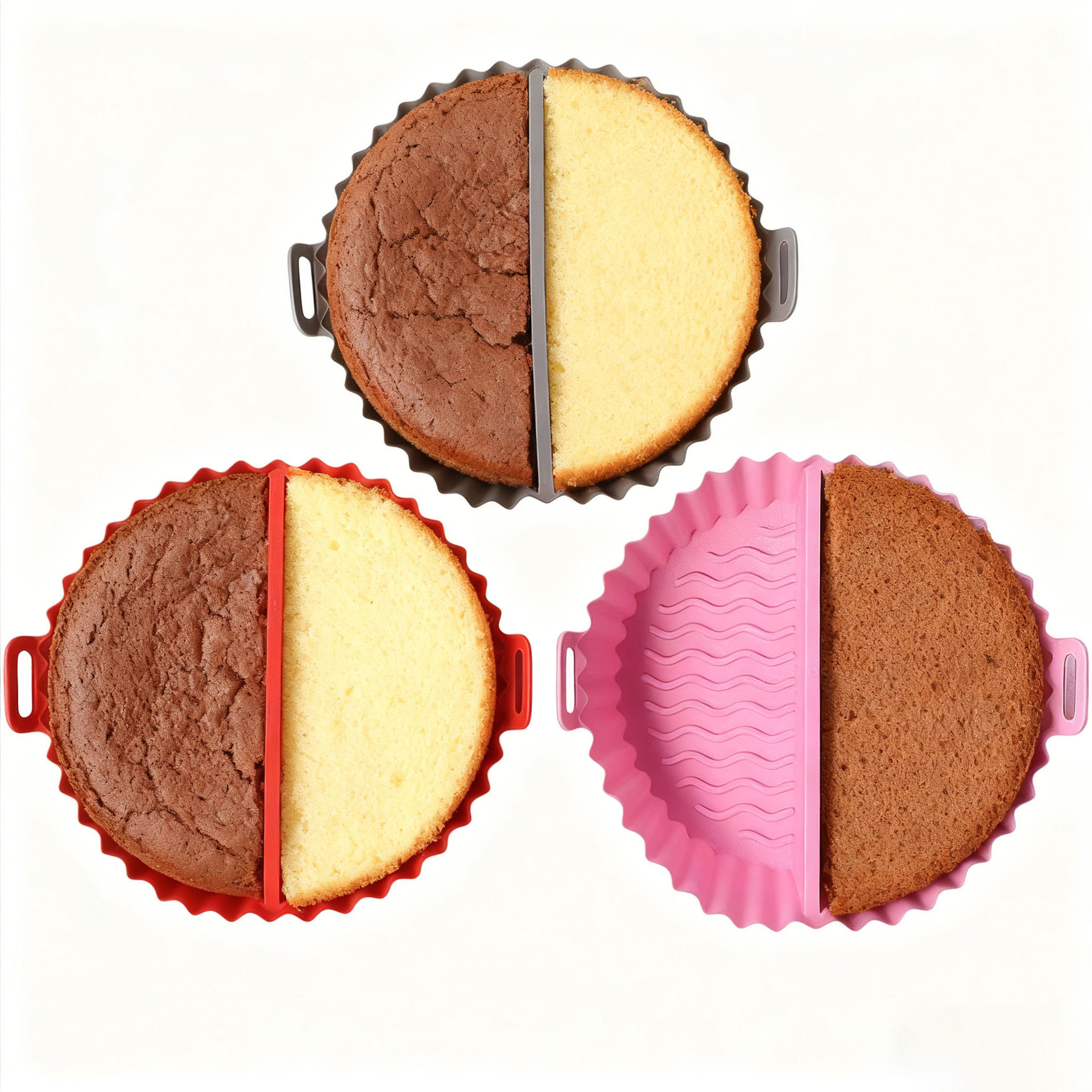 Separate Silicone Baking Pan, Foldable Air Fryer Baking Pan, Air Fryer Bowl, Silicone Mat, High Temperature Resistant Cake Mold