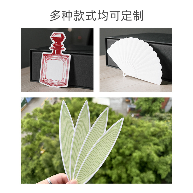 Processing and Customizing Perfume Fragrance Test Paper, Perfume Bottle Shape Test Paper, Scent Paper, Scent Identification Paper, Essential Oil Test Paper