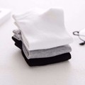 Zhuji Hosiery Men's Sweat-Absorbing Winter Disposable Socks Thin Style Unisex Black and White Solid Color No-Show Socks Winter Women's Wholesale