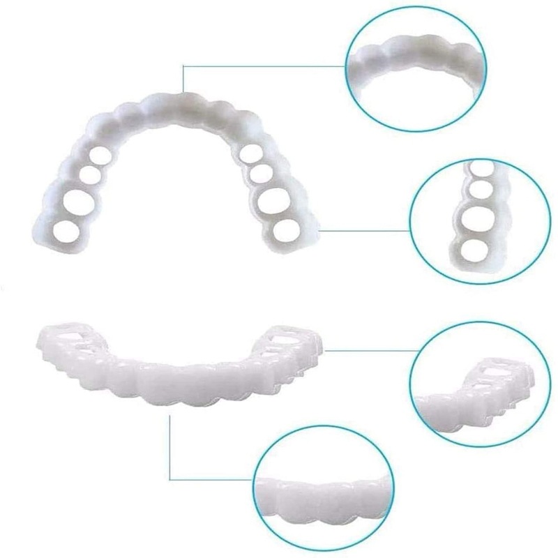 Cross-Border Simulated Braces for Upper and Lower Teeth Second Generation Smile Whitening Temporary Decorative Denture Braces Manufacturer Wholesale