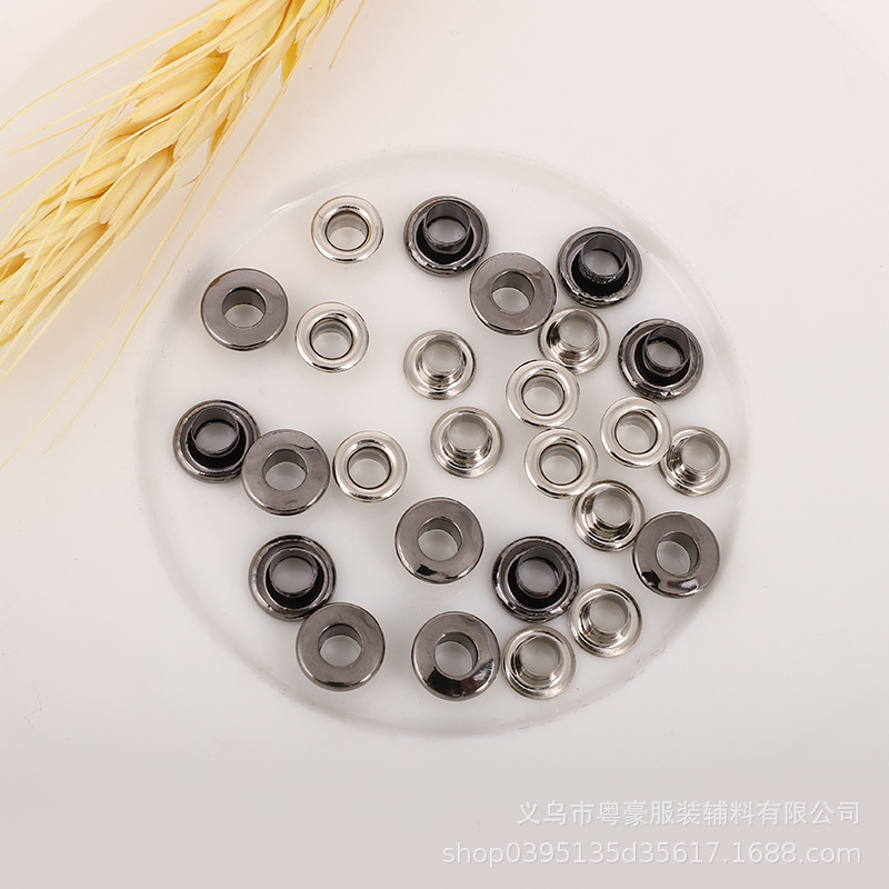 Factory direct copper iron gas eye buckle inner diameter 2mm-50mm hanging plating plus bright DIY manual steam eye buckle spot