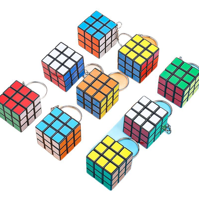 3cm small Rubik's Cube 3 order with key chain Rubik's Cube pendant educational toys children's intelligence Rubik's Cube cross-border exclusive