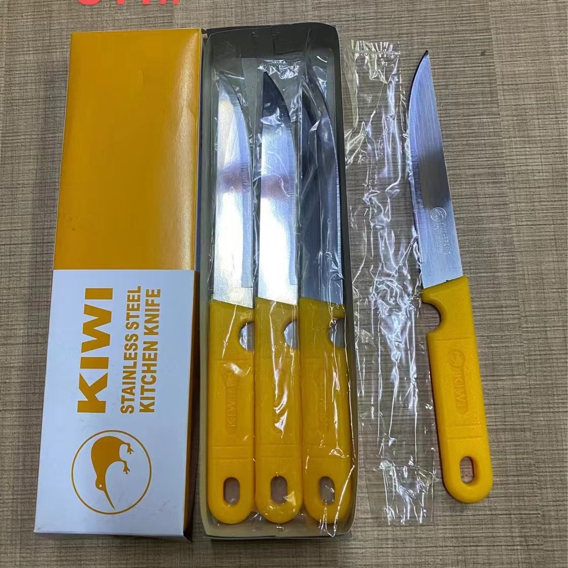 511kiwi yellow fruit knife multimeter exported to Southeast Asia stainless steel fruit knife